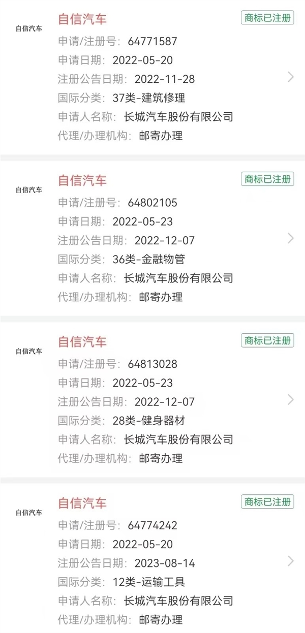曝长城将推出“自信汽车”:或为旗下全新超豪车品牌