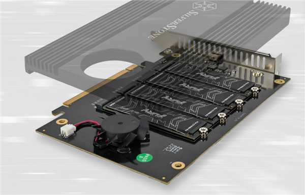 银昕推出ECM40扩展卡:支持四块NVMe M.2 SSD