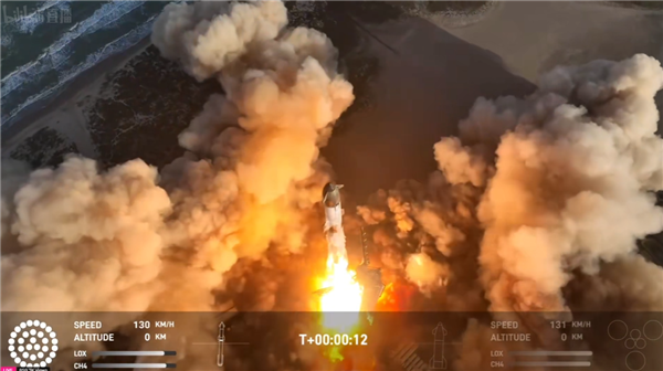 马斯克旗下SpaceX星舰第八次试飞发射:将部署四颗星链模拟器