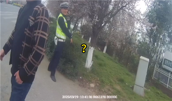 男子酒驾被查：疯狂吃路边青草