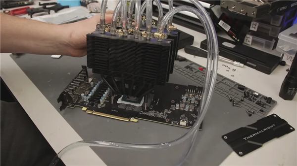 CPU风冷魔改成显卡水冷:GTX 960性能大增17%!