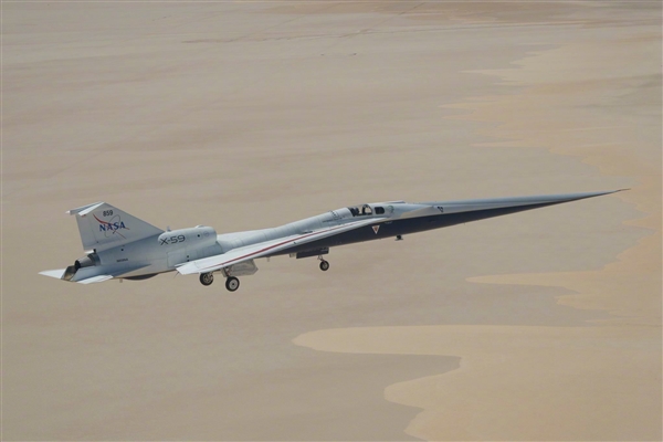NASA官宣里程碑:X-59试验机完成首次超音速试飞